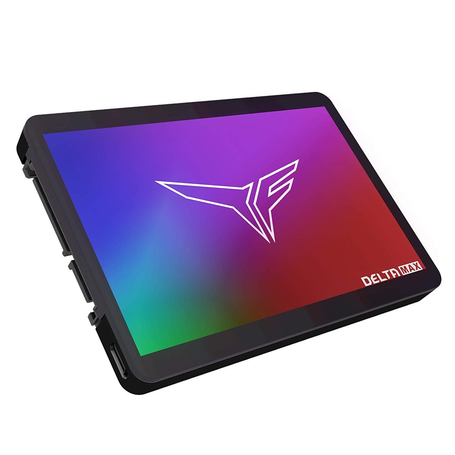 Диск SSD TeamGroup Delta MAX RGB Black 500GB 2.5" SATA III