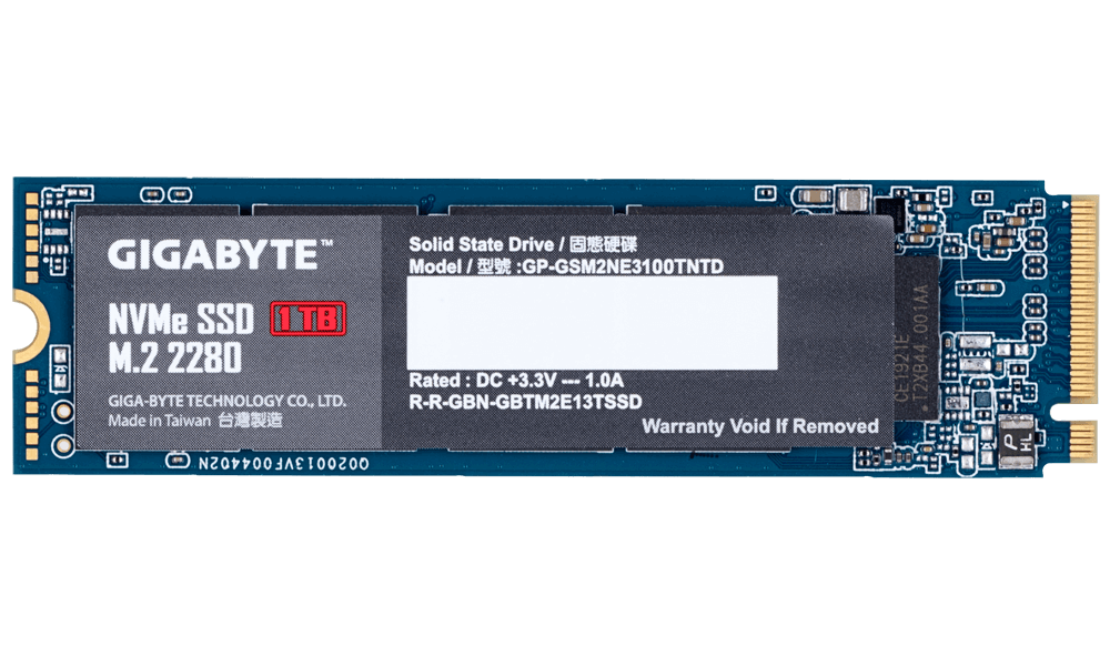 Диск SSD Gigabyte 1TB M.2 2280 PCIe NVMe Gen 3.0 x4