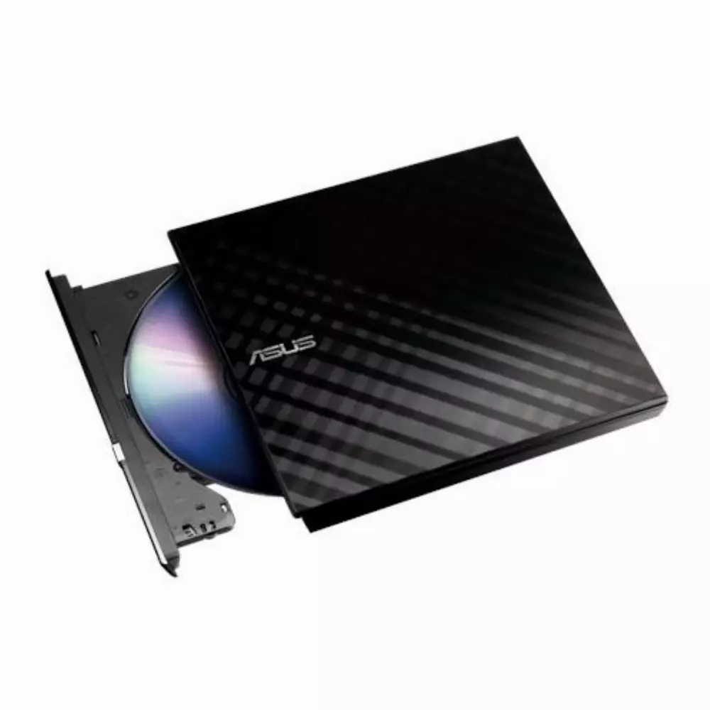 Външно USB DVD записващо устройство ASUS SDRW-08D2S-U LITE, USB 2.0, черно