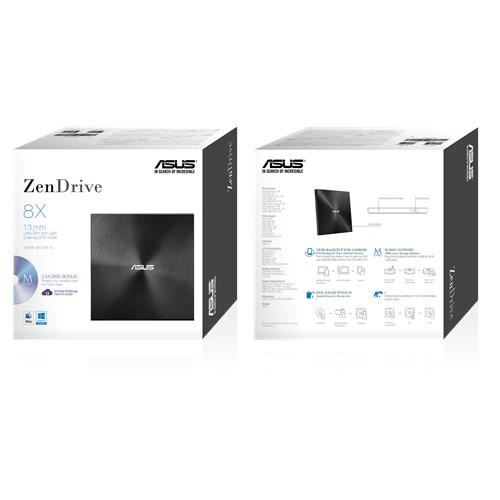 Εξωτερική USB DVD εγγραφέας ASUS ZenDrive U7M Ultra-slim, USB 2.0, μαύρος