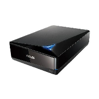 Външно USB Blu-ray записващо устройство ASUS BW-12D1S-U, USB 3.0, черен