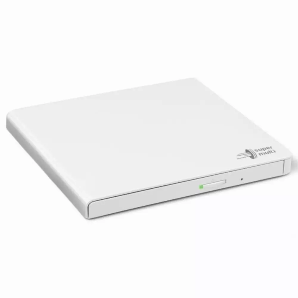 Външно USB DVD записващо устройство LG GP57EW40, USB 2.0, Бял