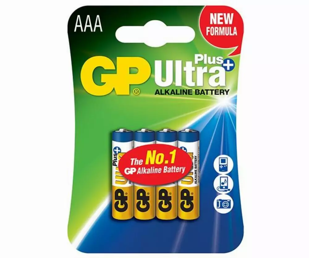 Алкална батерия GP ULTRA PLUS LR03 AAA /4 бр. в опаковка/ блистер 1.5V