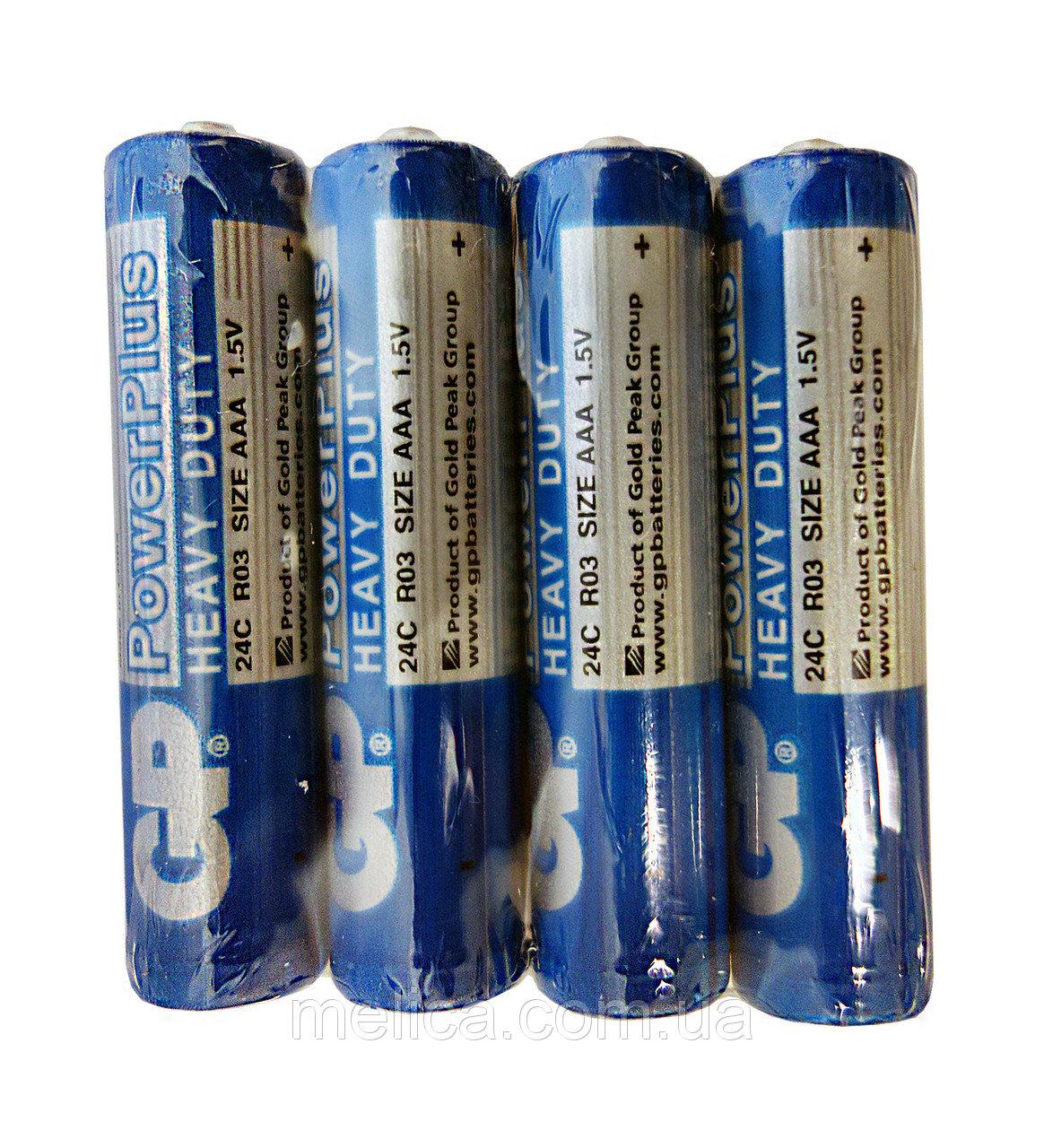 Цинк карбонова батерия GP R03 AAA 4 бр. 1.5V
