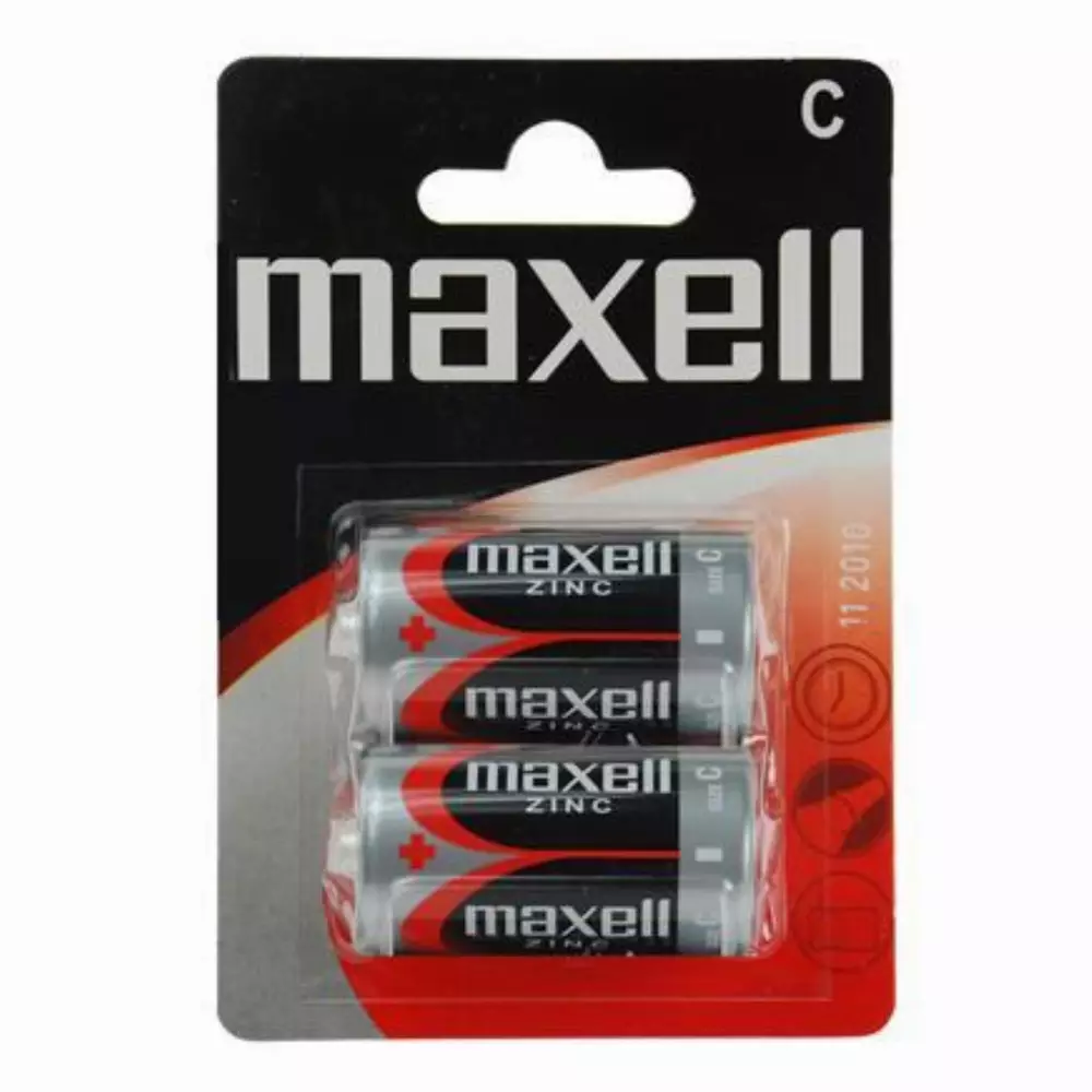 Цинк Манганова батерия MAXELL R14 /2 бр. в опаковка/ 1,5V