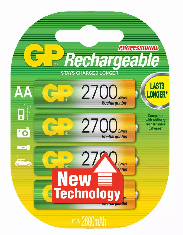 Акумулаторна Батерия GP R6 AA 2700mAh NiMH 4 бр. GP270AAHC GP