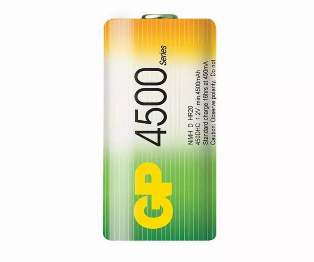 Акумулаторна Батерия GP R20 D 4500mAh NiMH 2 бр. в опаковка GP