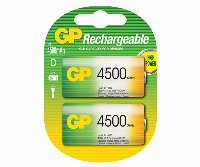 Акумулаторна Батерия GP R20 D 4500mAh NiMH 2 бр. в опаковка GP