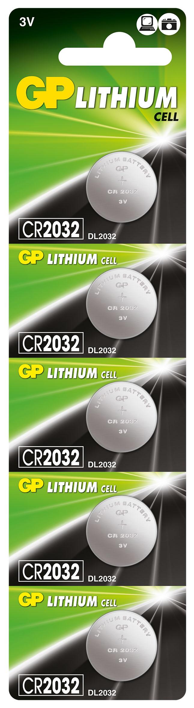 Бутонна батерия литиева GP CR2032 3V 1бр. /5pk/ GP