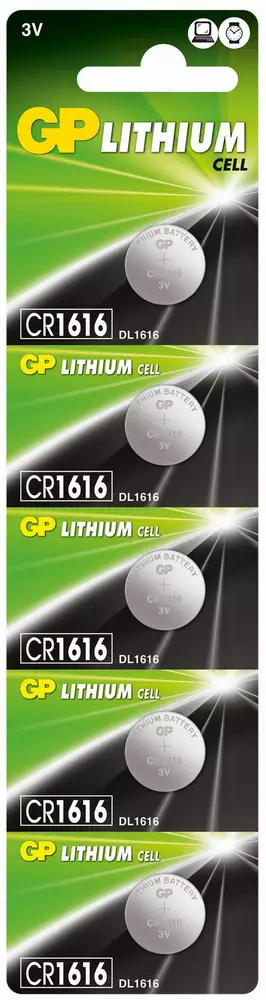 Литиева бутонна батерия GP CR 1616 3V 1бр. /5pk/ GP