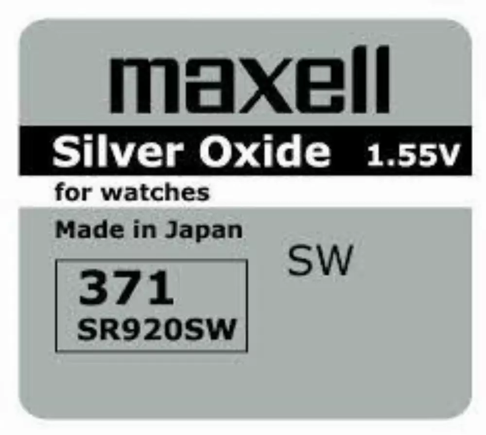 Бутонна батерия сребърна MAXELL SR-920 SW /370/371/AG6 1.55V