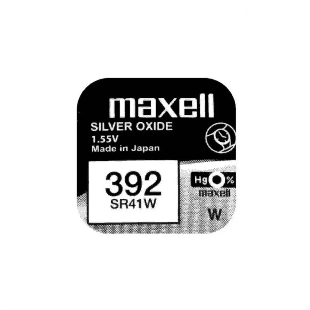 Бутонна батерия сребърна MAXELL SR-41 SW /384/ AG3 1.55V