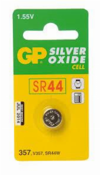 Бутонна батерия сребърна GP SR-44 SW/357/   1.55V