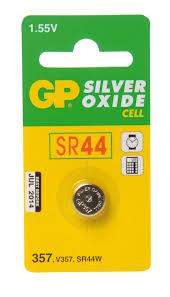 Бутонна батерия сребърна GP SR-44 SW/357/   1.55V
