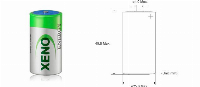 Литиево тионил хлоридна батерия XENO 3,6V R14 7,2Ah XL-140STD /с пъпка/