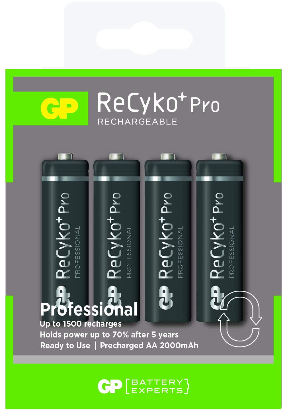 Акумулаторна Батерия GP R6 AA, 2000mAh RECYKO Pro 4 бр. в опаковка GP