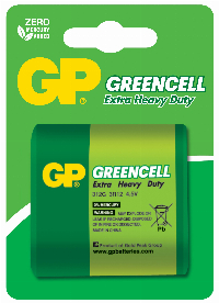 Цинк карбонова батерия GP  3R12 /1 бр. в опаковка/ блистер GREENCELL 4.5V GP