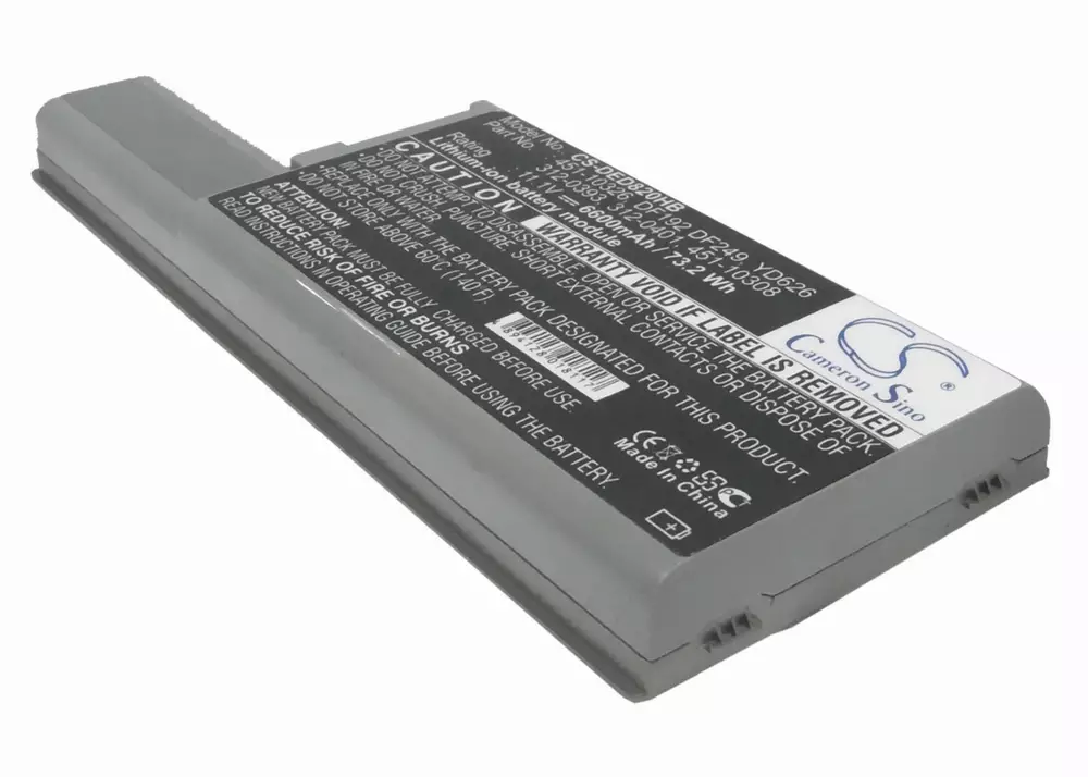 Батерия за лаптоп DELL Latitude D820/D830, 11.1V, 6600mAh, Черен, Cameron sino
