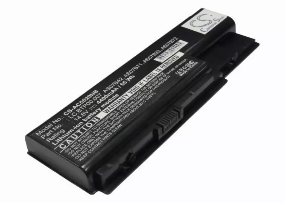 Батерия  за лаптоп ACER ASPIRE/TM 5520/5315/5320/5920/ 5720/6940, 14.8V, 4400mAh, Черен, Cameron sino