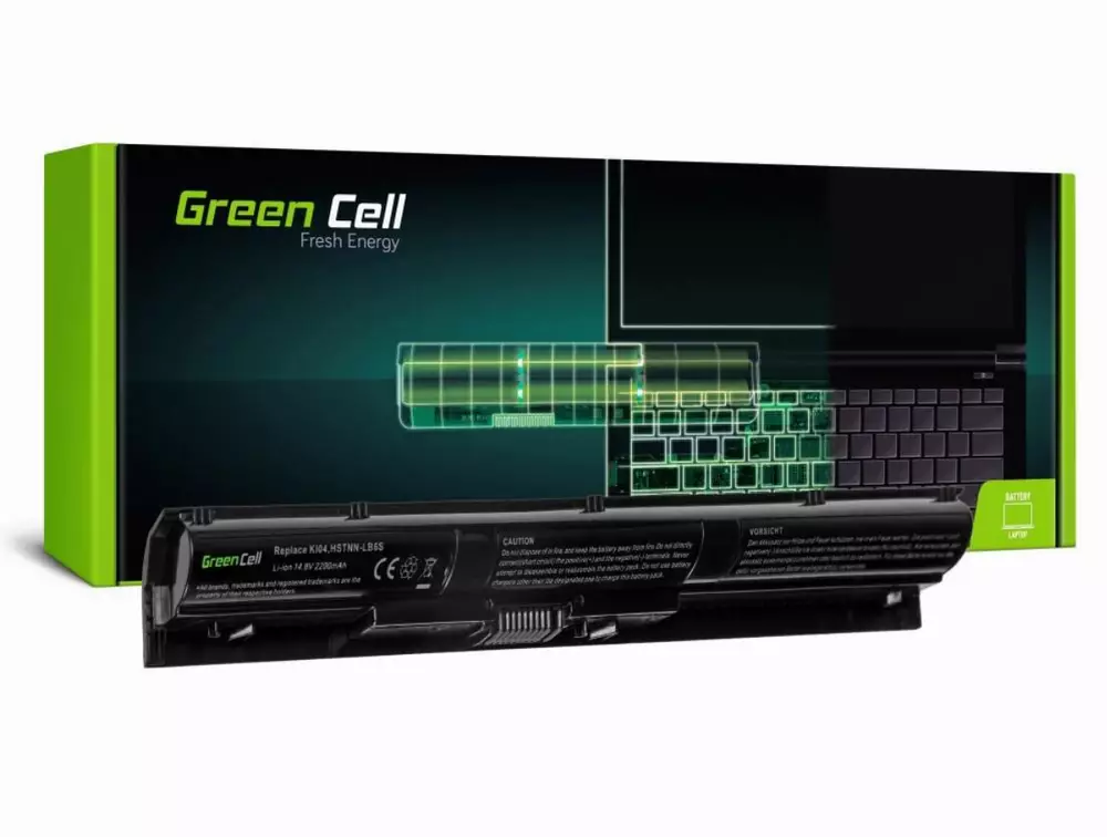 Батерия  за лаптоп HP Pavilion 14-AB 15-AB 15-AK 17-G LB6S 14.8V 2200mAh GREEN CELL