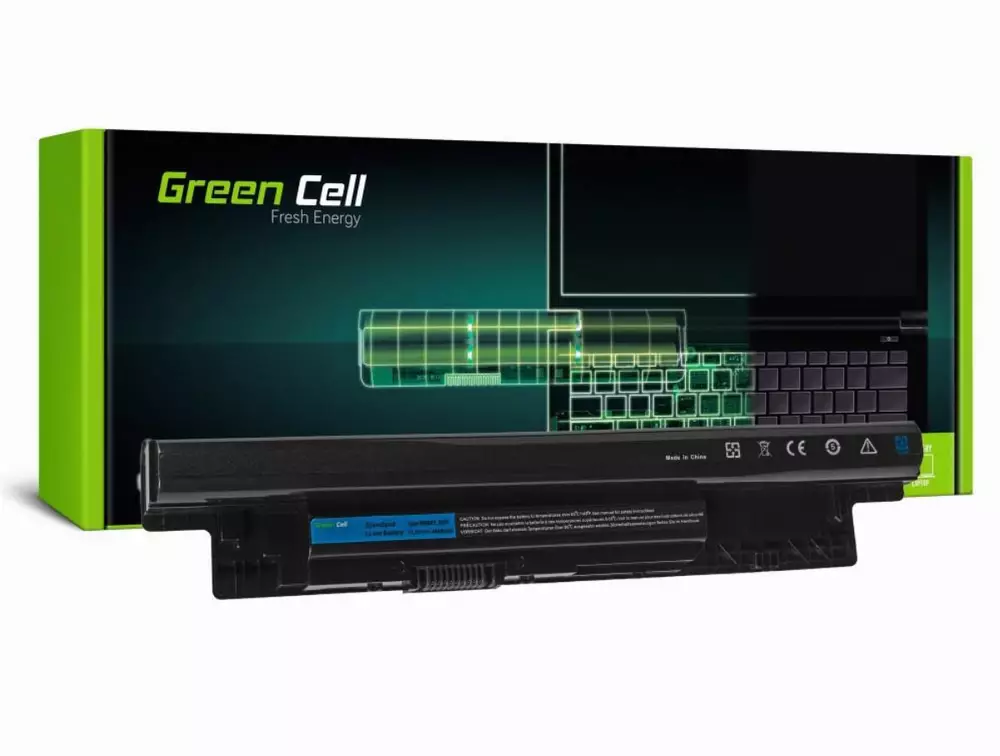 Батерия за лаптоп Dell Inspiron 14 3000 15 3000 3521 3537 15R 5521 5537 17 5749 15R 10.8V 4400mAh GREEN CELL