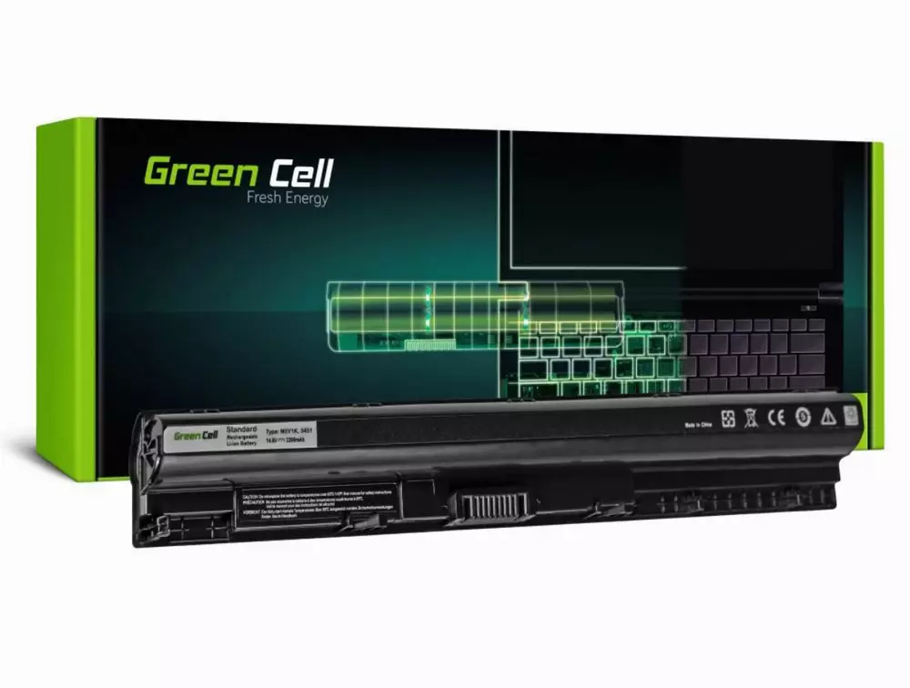 Батерия за лаптоп Dell Inspiron 14 3451, 15 3555 3558 5551 5552 5555 5558, 17 5755 5758, Vostro 3458 3558 14.8V 2200mAh GREEN CELL