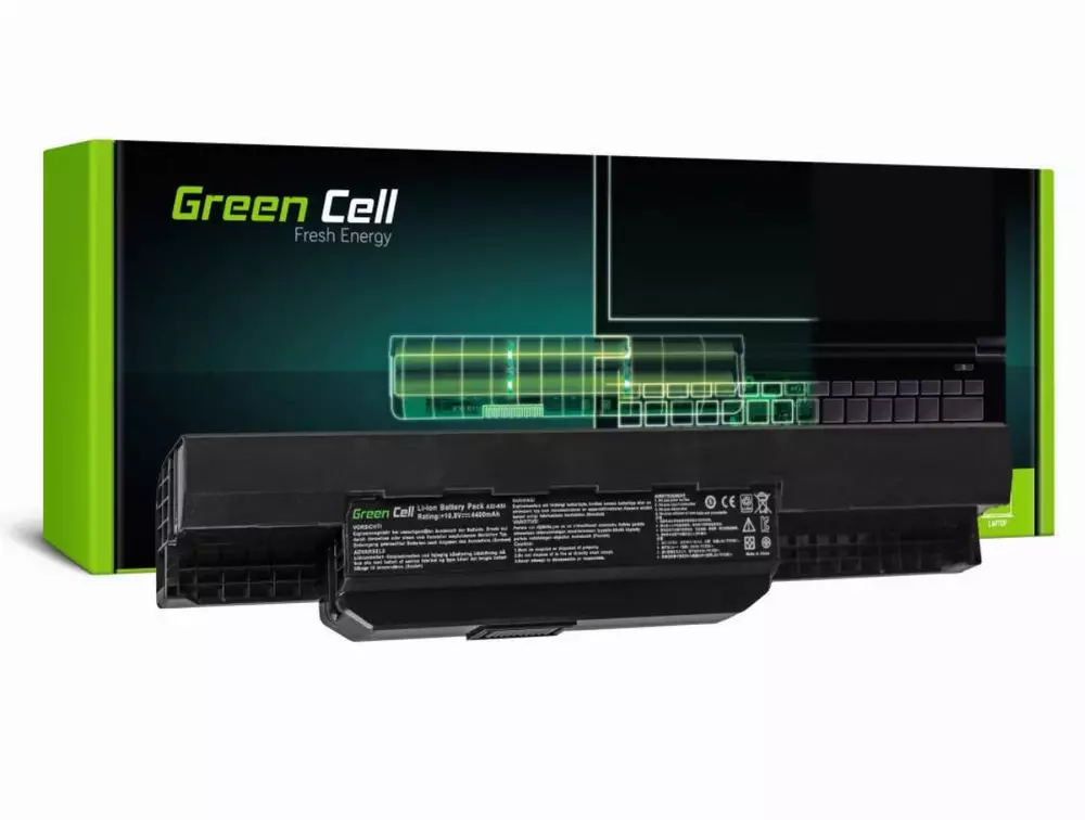 Батерия за лаптоп Asus A32-K53 K53E K53S K53SV X53 X53S X53U X54 X54C X54H 11.1V 4400mAh GREEN CELL