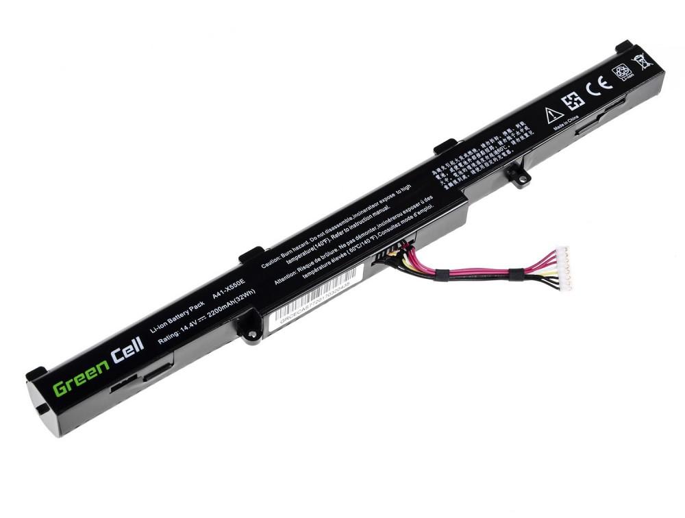 Батерия  за лаптоп Asus A41-X550E F550 F750 K550 K750 R510 R750 X550 X750 14.4V 2200mAh GREEN CELL