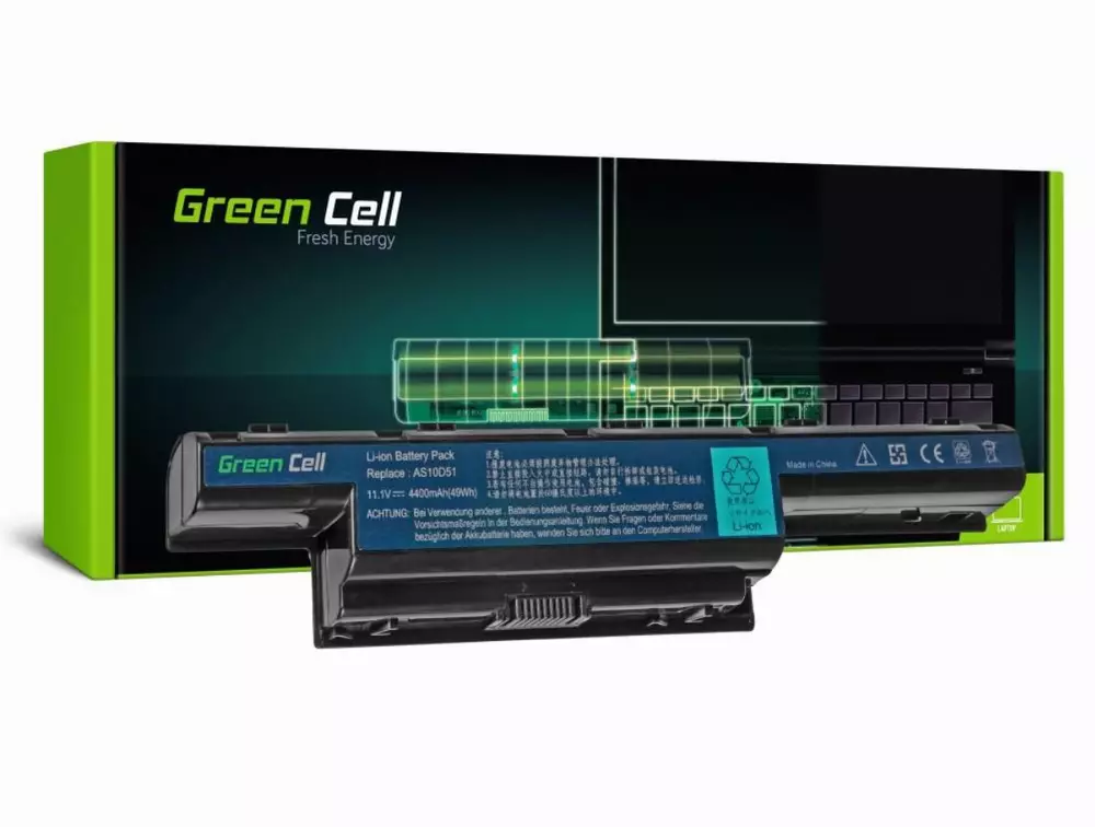 Батерия за лаптоп Acer Aspire AS10D31 5733 5741 5742 5742G 5750G E1-571 TravelMate 5740 5742 11.1V 4400mAh GREEN CELL