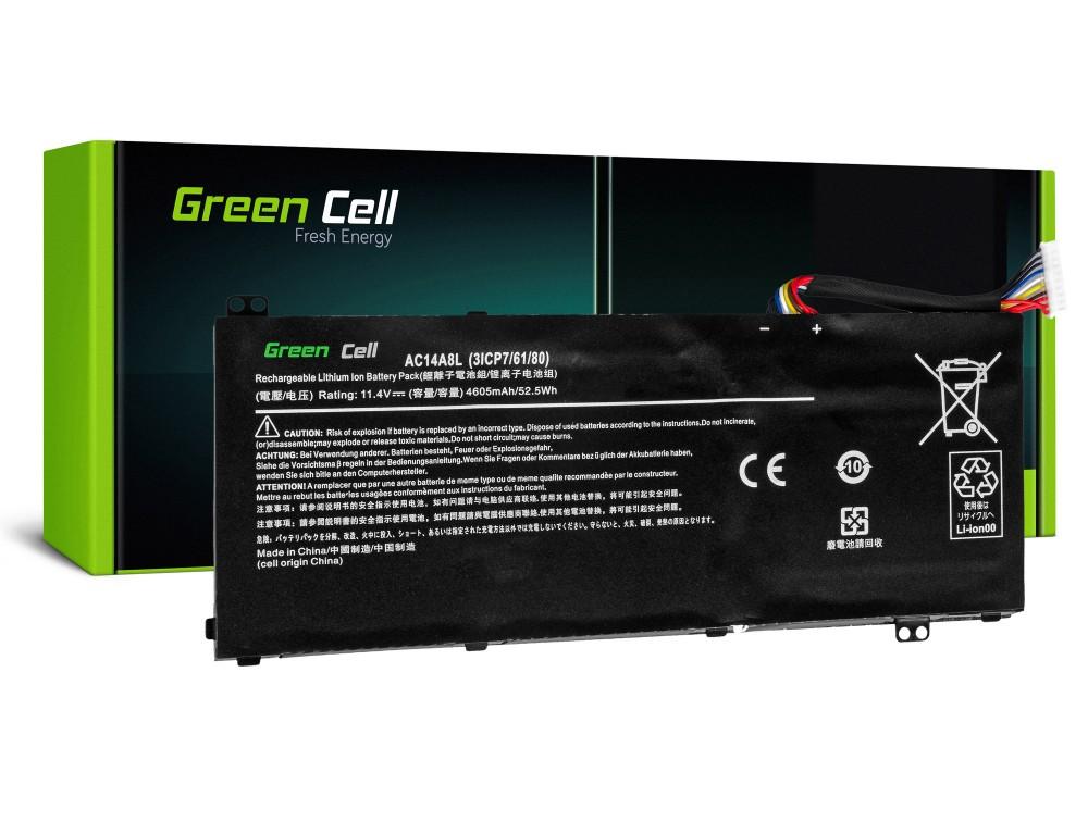 Аккумулятор для ноутбука Acer Aspire Nitro V15 VN7-571G VN7-572G VN7-591G VN7-592G i V17 VN7-791G VN7-792G AC14A8L 11.4V 4605mAh GREEN CELL