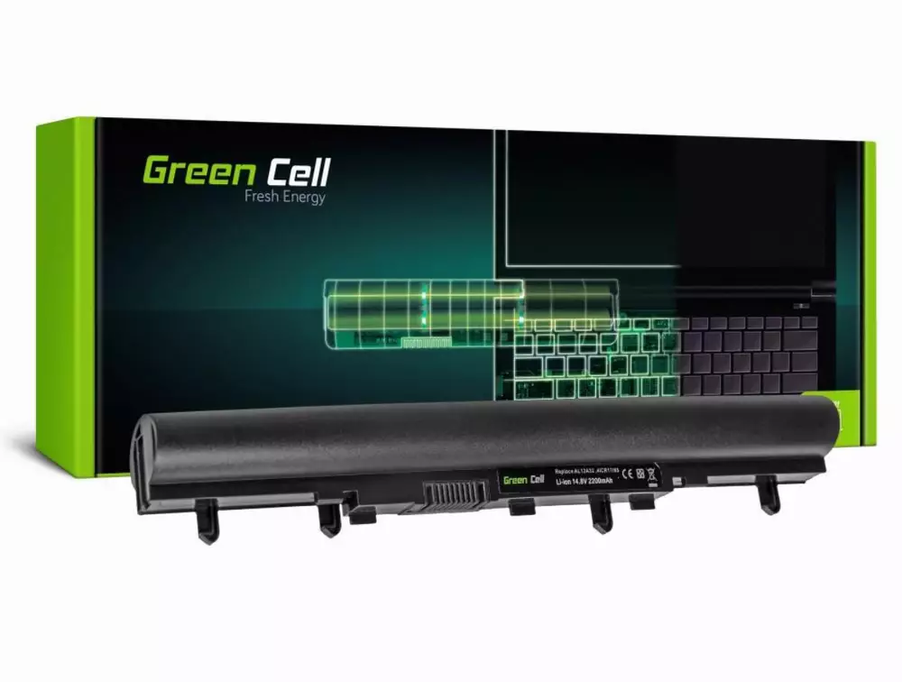 Батерия за лаптоп Acer Aspire E1-522 E1-530 E1-532 E1-570 E1-572 V5-531 V5-571 AL12A32 14.4V 2200mAh GREEN CELL
