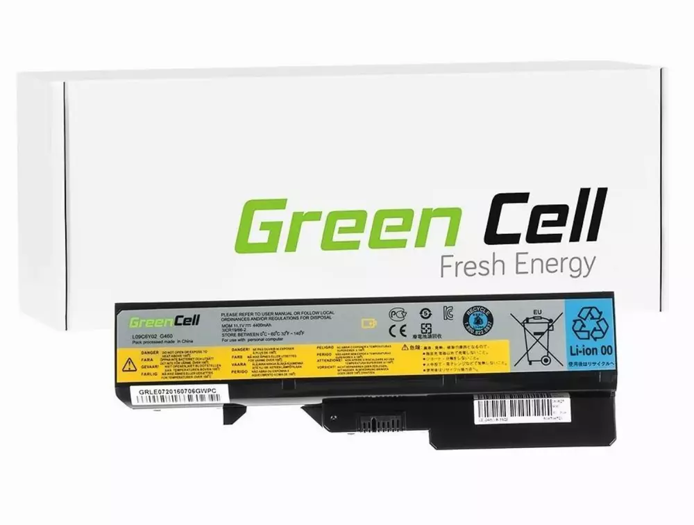 Батерия за лаптоп IBM Lenovo B570 G560 G570 G575 G770 G780 IdeaPad Z560 Z565 Z570 Z585 10.8V 4400mAh GREEN CELL