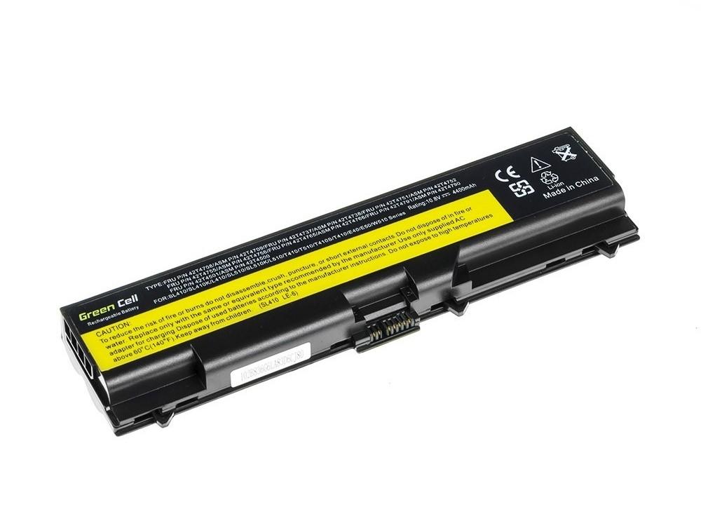 Батарея для ноутбука IBM Lenovo ThinkPad T410 T420 T510 T520 W510 Edge 14 15 E525 10.8V 4400mAh GREEN CELL