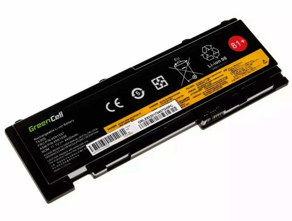 Батерия  за лаптоп Lenovo ThinkPad T430S T430SI 42T4844 11.1V 4400mAh GREEN CELL