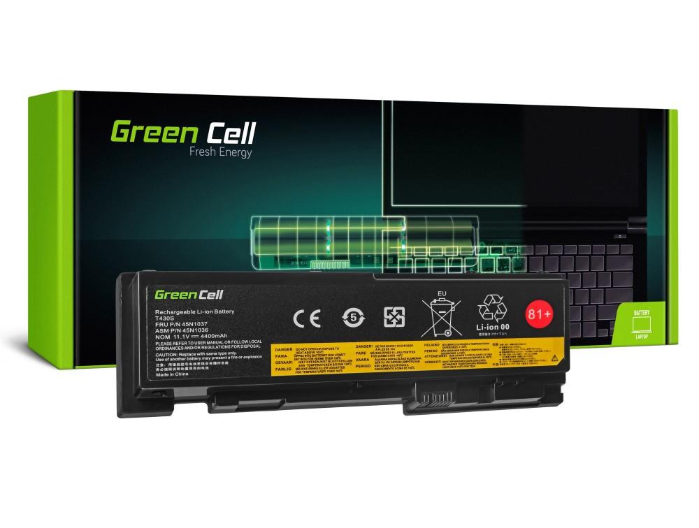 Batería para portátil Lenovo ThinkPad T430S T430SI 42T4844 11.1V 4400mAh GREEN CELL