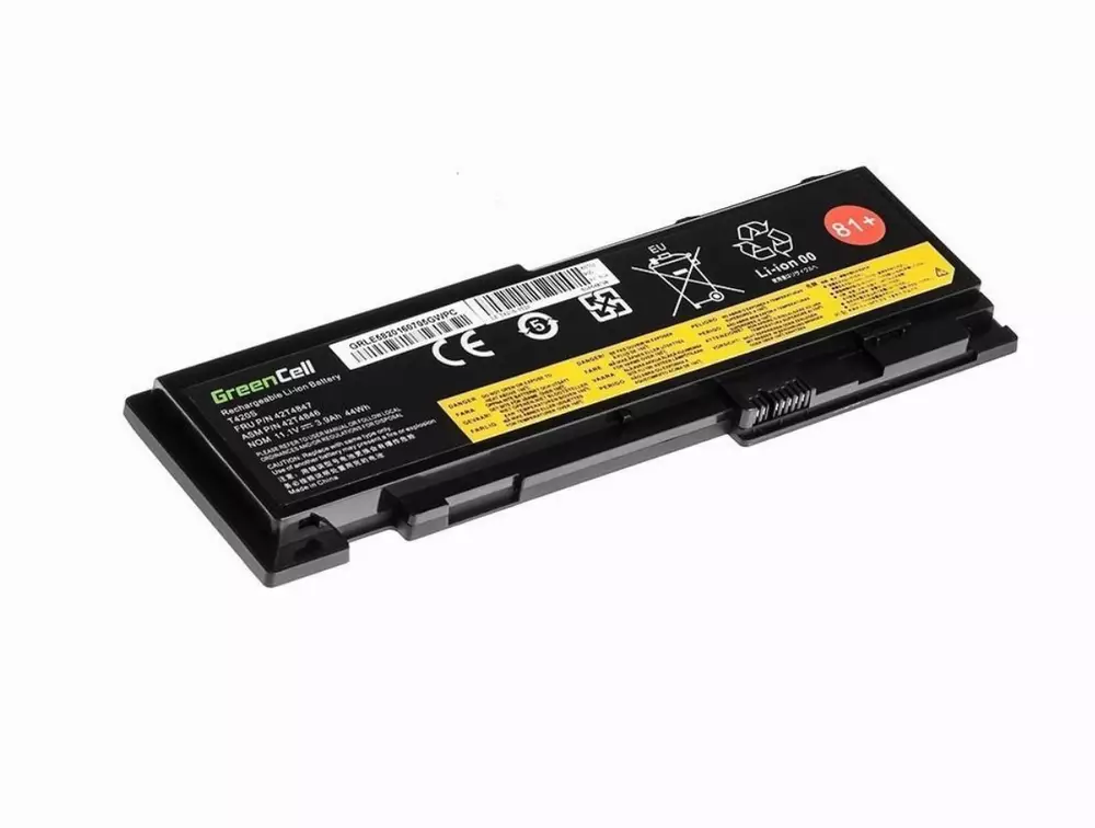 Батерия  за лаптоп Lenovo ThinkPad T420s T420si T430s 42T4846 11.1V 3600mAh GREEN CELL