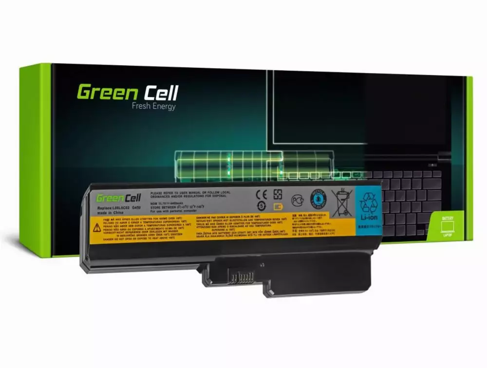 Батерия  за лаптоп IBM Lenovo B550 G530 G550 G555 N500 42T2722 10.8V 4400mAh GREEN CELL