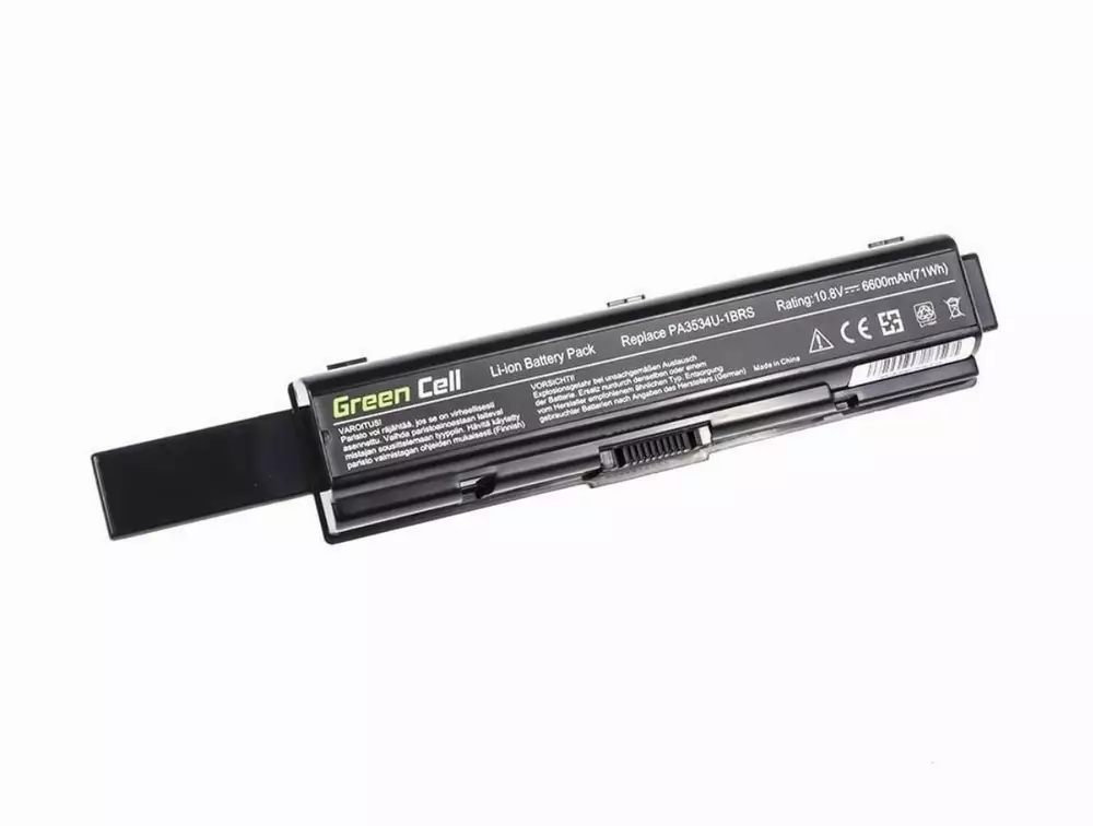 Батерия  за лаптоп Toshiba Satellite A200 A300 A500 L200 L300 L500 PA3534U 10.8V  6600 mAh GREEN CELL