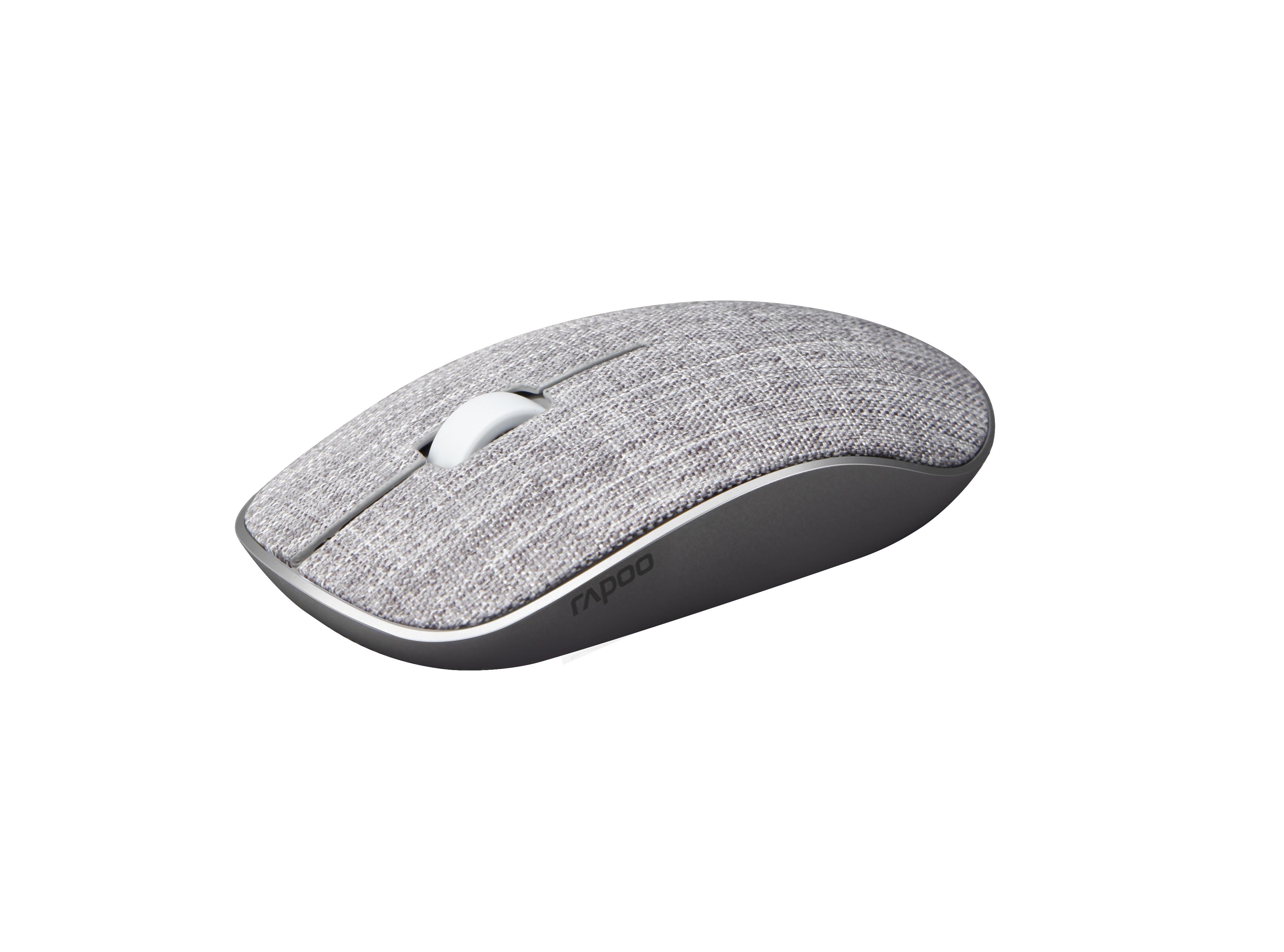 Безжична оптична мишка RAPOO 3510 Plus,сив, с покритие от плат