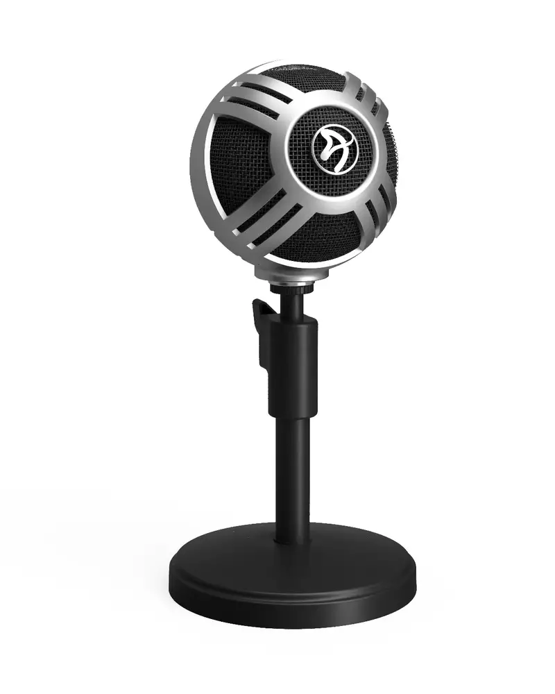 Настолен микрофон Arozzi Sfera Pro Silver