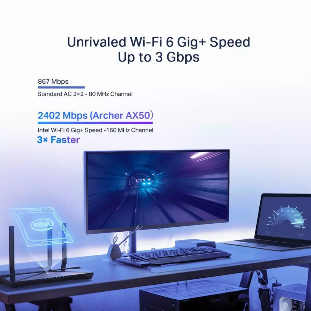 Безжичен рутер TP-Link Archer AX50 AX3000 Wi-Fi 6