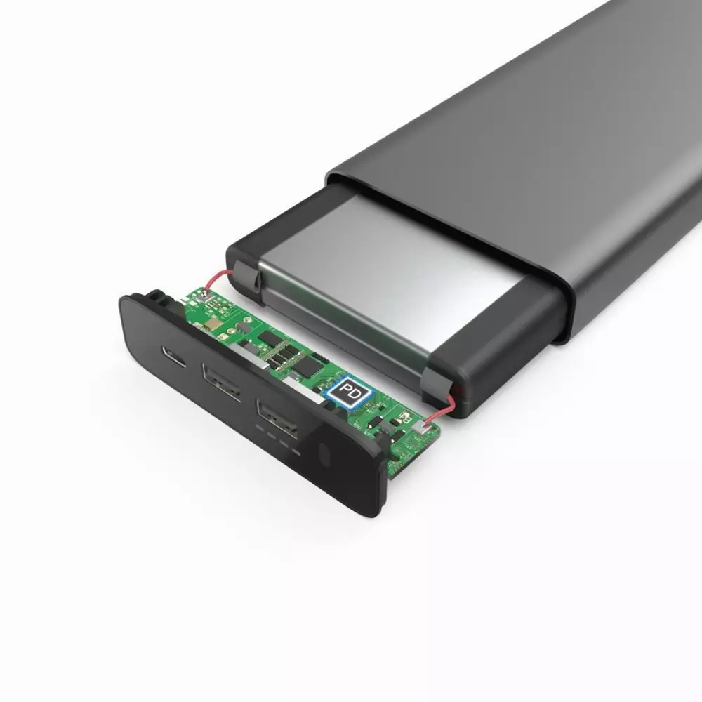 Външна батерия HAMA Universal, за лаптоп, 26800 mAh, Power Delivery (PD), USB-C, Сив