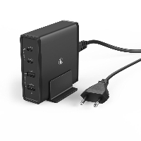 Зарядно 220V HAMA Universal, USB-C, 5-20V/65W, Power Delivery (PD), Черен