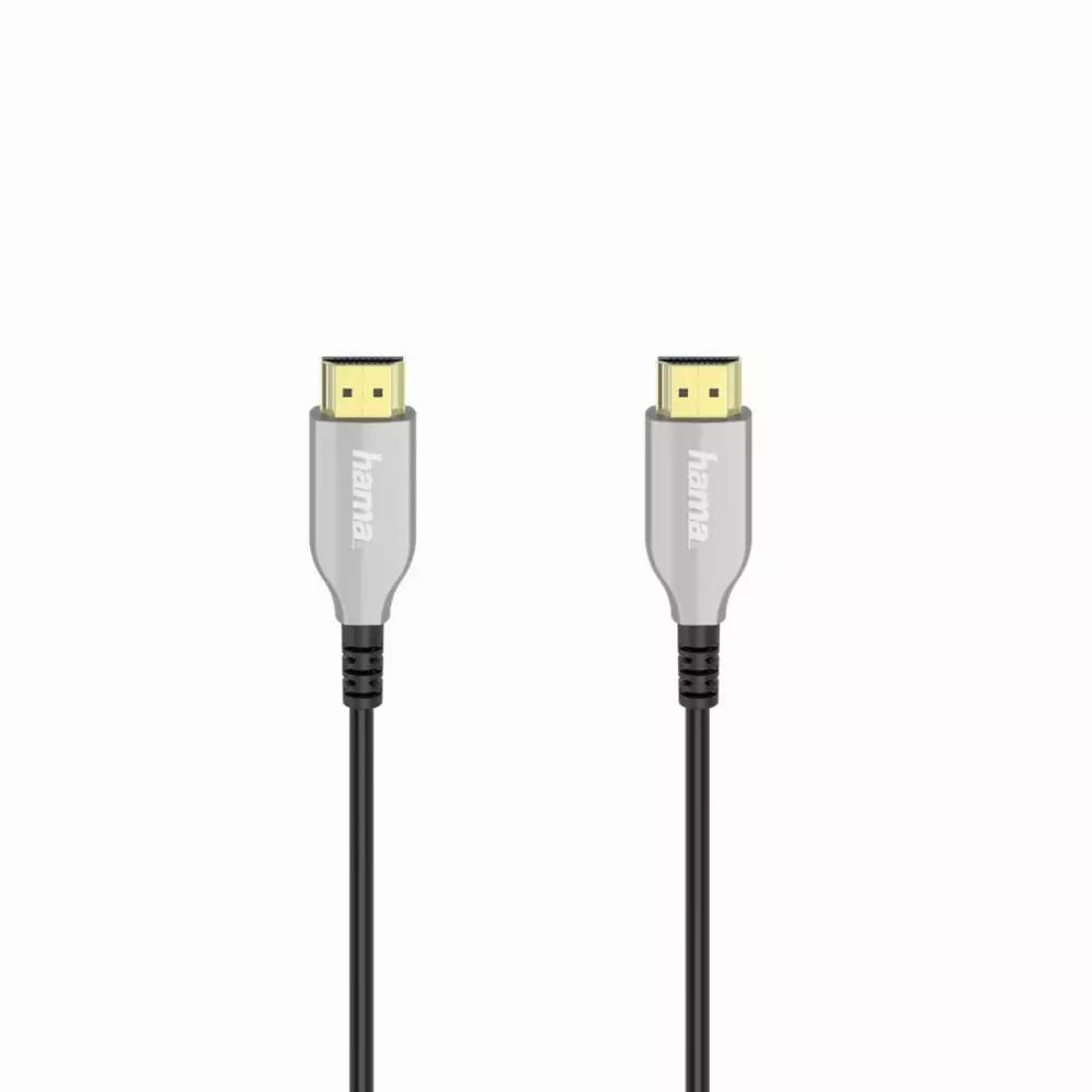 Оптичен активен кабел HAMA HDMI-HDMI, Ethernet, 18 Gbit/s, 20м, позл.конектори