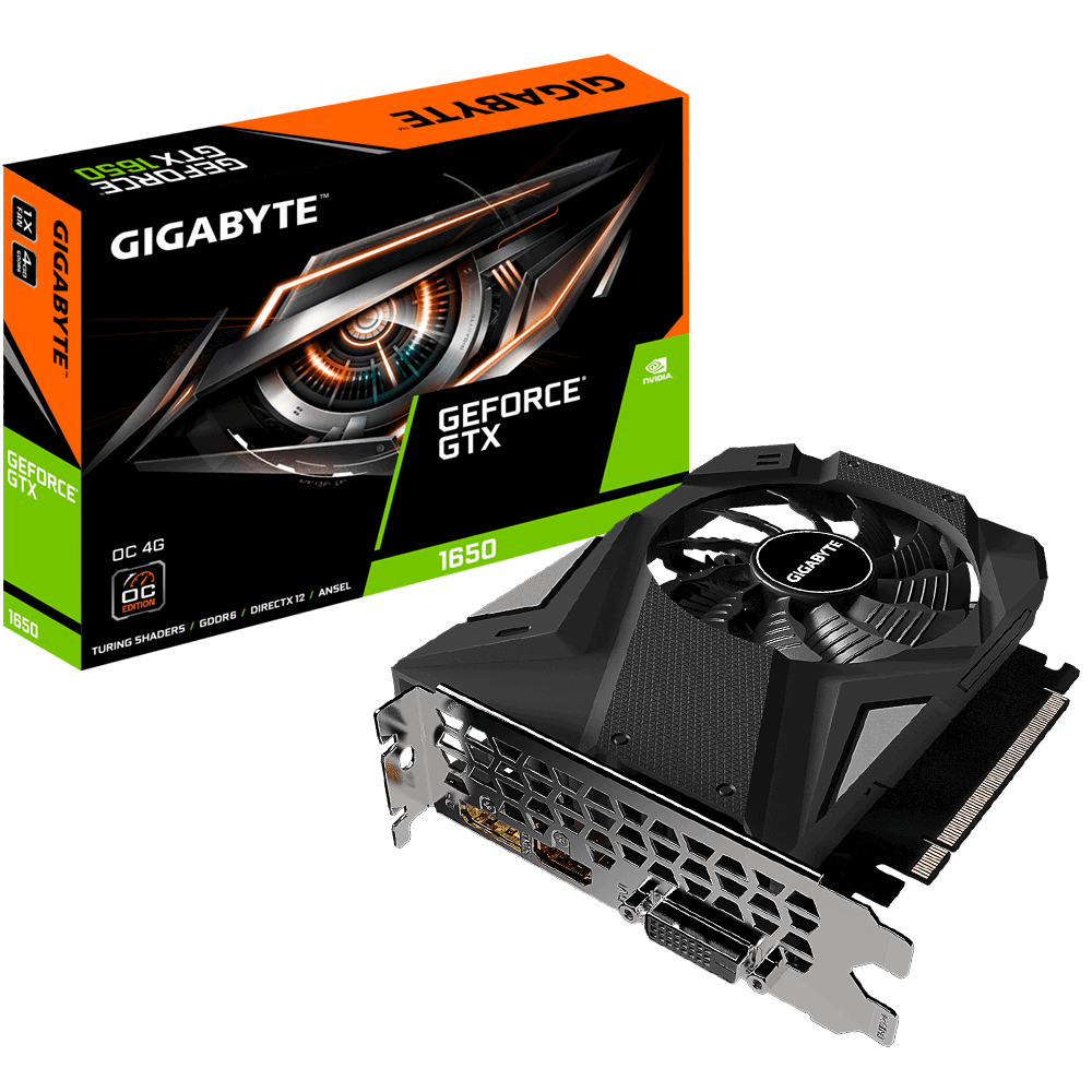 Видео карта GIGABYTE GeForce GTX 1650 OC 4GB 2.0 GDDR6
