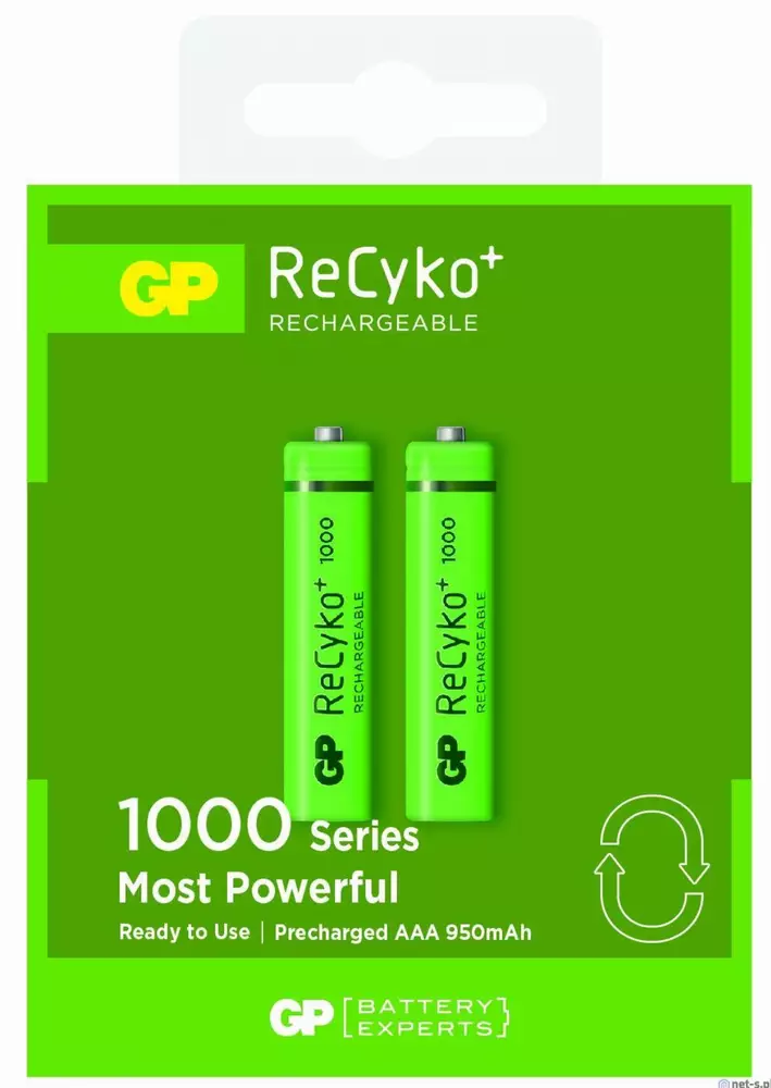 Акумулаторна Батерия GP R03 AAA 1000mAh NiMH 100AAAHCN-GB2 2 бр. в опаковка GP