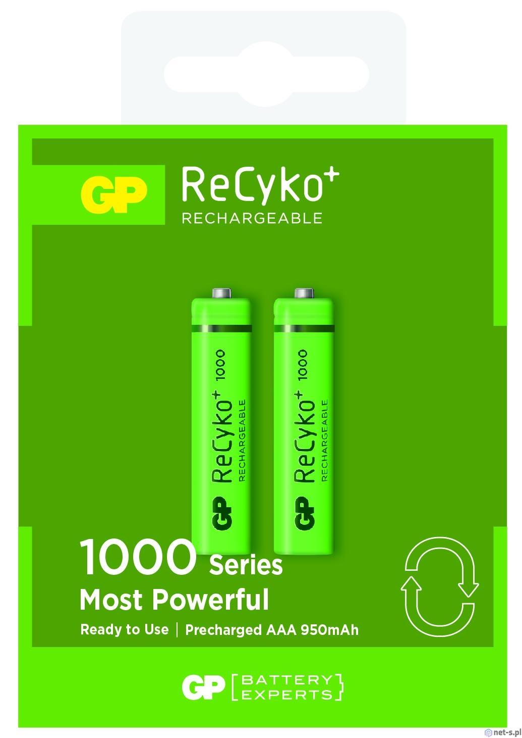 Акумулаторна Батерия GP R03 AAA 1000mAh NiMH 100AAAHCN-GB2 2 бр. в опаковка GP