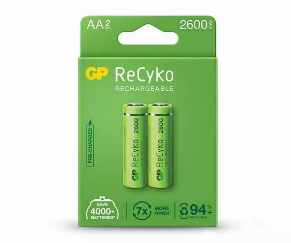 Акумулаторна Батерия GP  R6 AA 2600mAh NiMH 2 бр. 270AAHCN-GB2 Gift box  GP