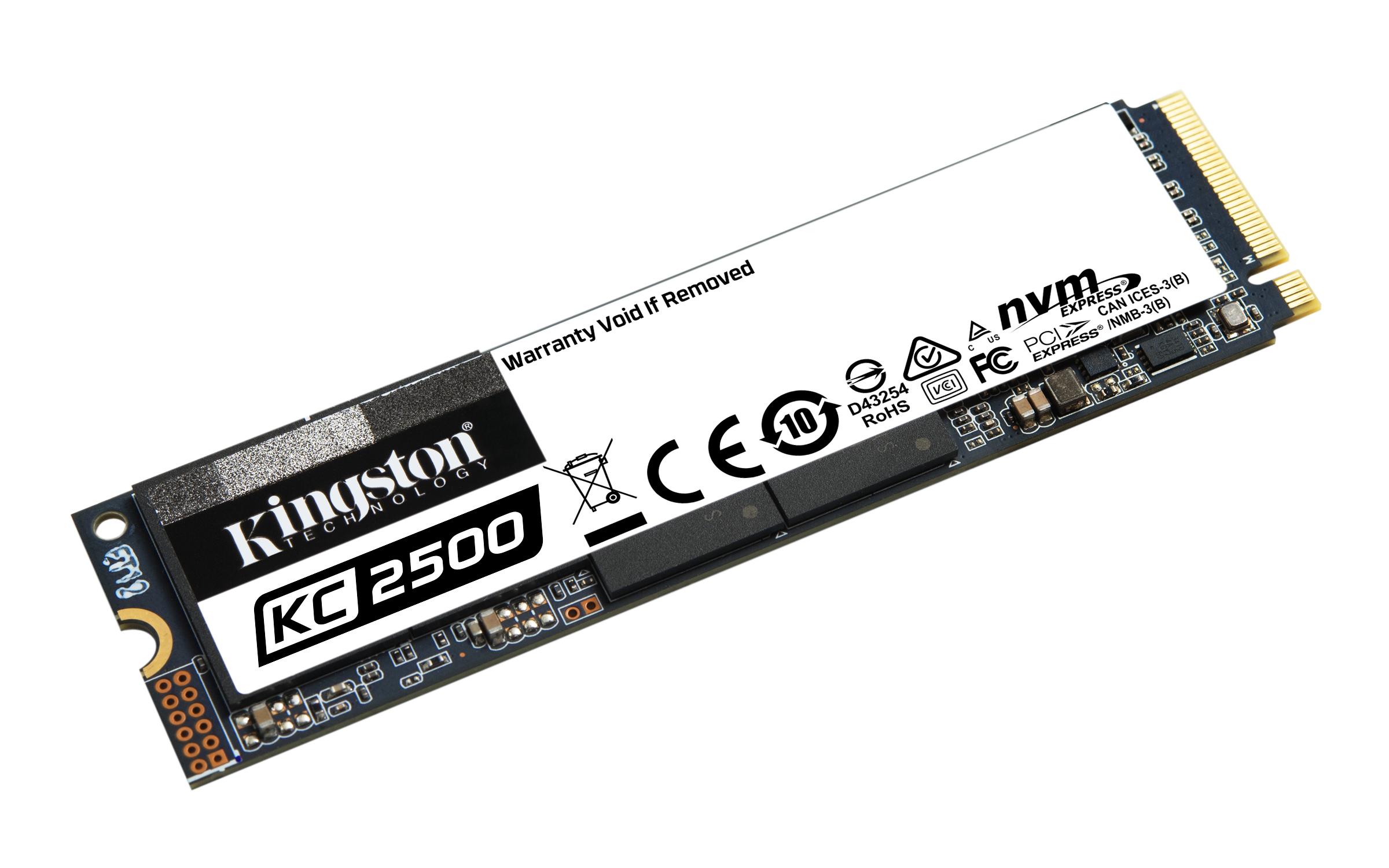 Диск SSD KINGSTON KC2500 500GB M.2 2280 PCIe NVMe Gen 3.0 x4