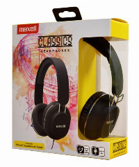 Слушалки с микрофон MAXELL CLASSICS, Black 